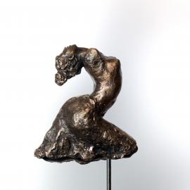 Envol 2 - bronze par Nicole Besnainou (15 x 8 x 22 cm)