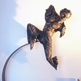 Sailing - sculpture en bronze par Nicole Besnainou (27x27x7cm)